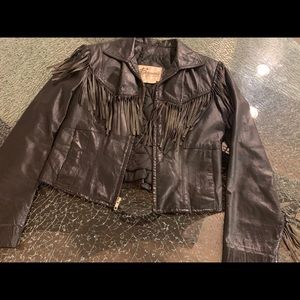 Berman’s Leather jacket with fringes